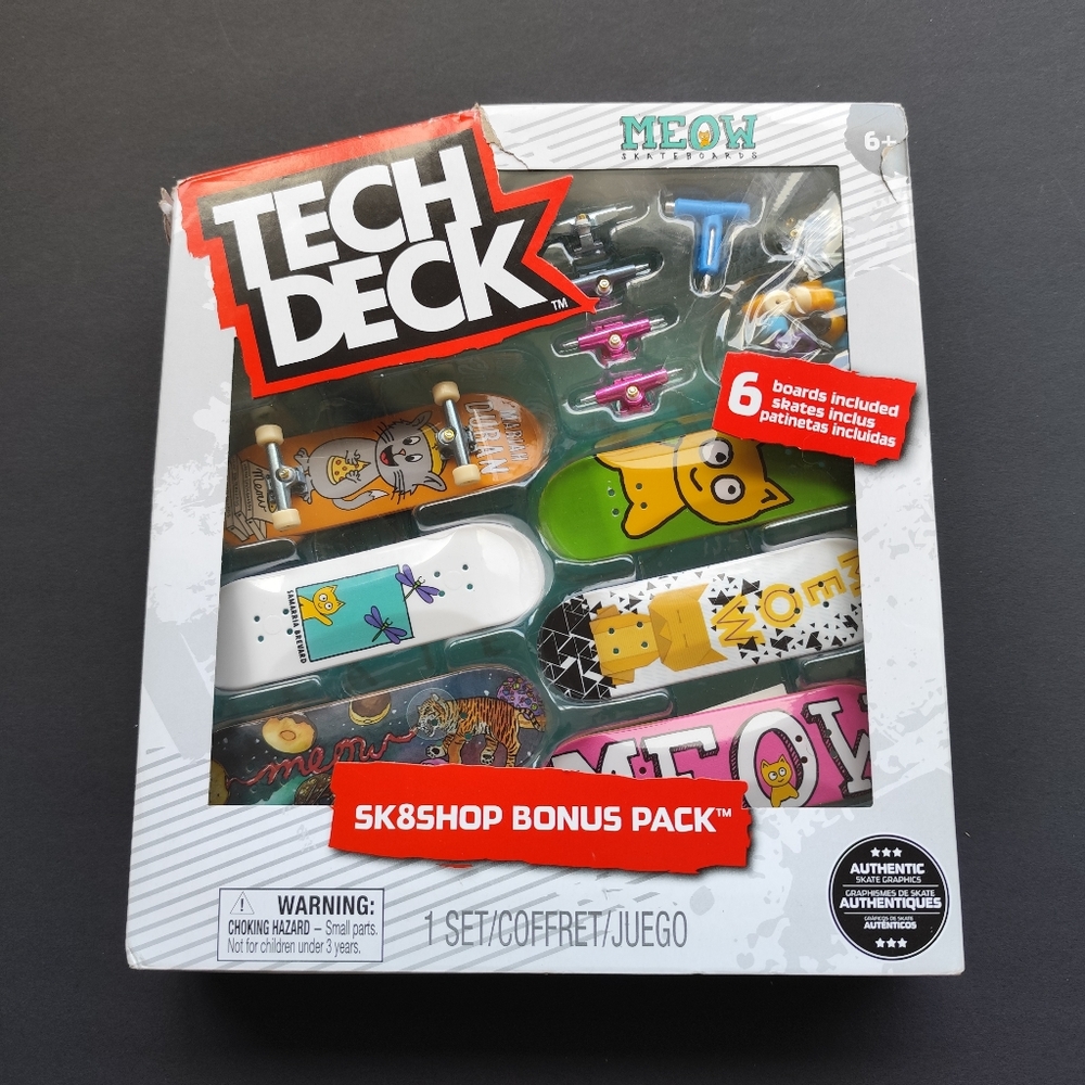 Tech Deck Meow Sk8shop Bonus Pack.